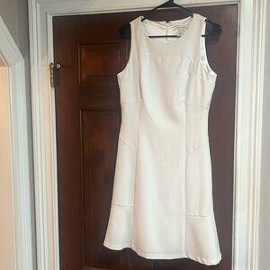 White House Black Market White Knee Length Dress